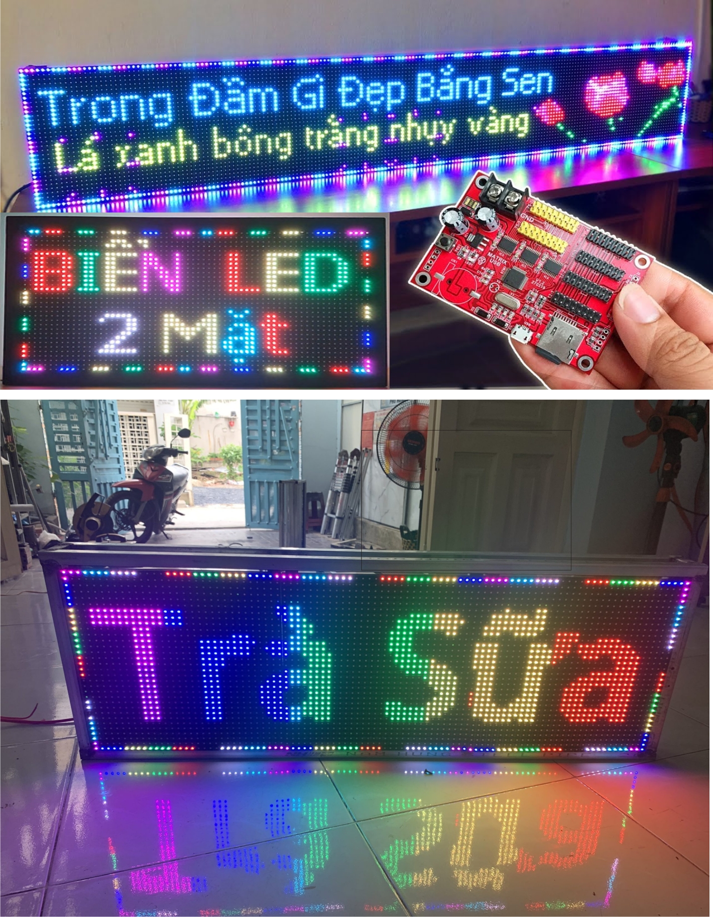 Bảng đèn led P10 full màu - Quảng Cáo Phú Tân Tiến